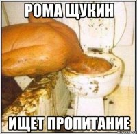 РОМА ЩУКИН ИЩЕТ ПРОПИТАНИЕ