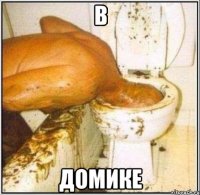 в домике