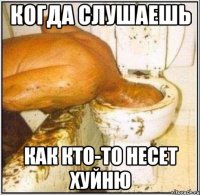 Когда слушаешь Как кто-то несет хуйню
