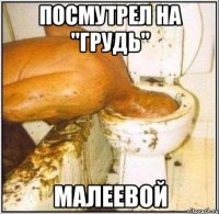 Посмутрел на "грудь" Малеевой