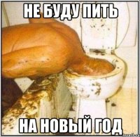 не буду пить на новый год