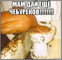 Мам дай ещё чебуреков!!!!!!!! 