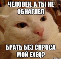 Человек, а ты не обнаглел брать без спроса мой EXEQ?