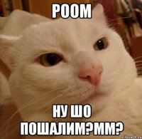 Роом НУ ШО ПОШАЛИМ?мм?