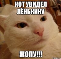 Кот увидел Лёнькину ЖОПУ!!!