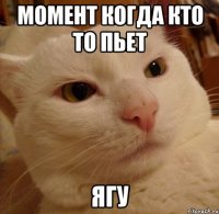 момент когда кто то пьет ЯГУ