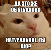 да это же объебалово натуральное, ты шо?