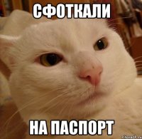 Сфоткали На паспорт