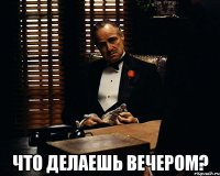  что делаешь вечером?