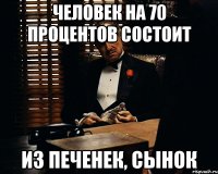 человек на 70 процентов состоит из печенек, сынок