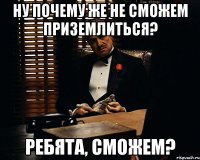 ну почему же не сможем приземлиться? ребята, сможем?