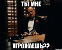 ты мне угрожаешь??