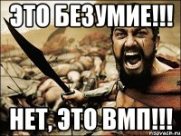 Это безумие!!! Нет, это ВМП!!!