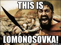 this is Lomonosovka!