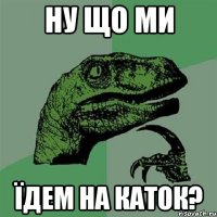 НУ ЩО МИ ЇДЕМ НА КАТОК?