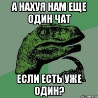 А нахуя нам еще один чат Если есть уже один?