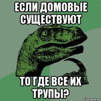 Если домовые существуют То где все их трупы?