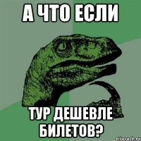 А ЧТО ЕСЛИ ТУР ДЕШЕВЛЕ БИЛЕТОВ?