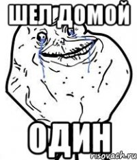 Шел домой ОДИН