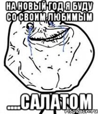 На Новый Год я буду со своим любимым ....салатом
