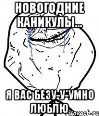 Новогодние каникулы... Я вас безу-у-умно люблю