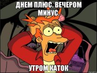 Днем плюс. Вечером Минус. Утром Каток