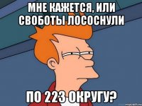 мне кажется, или своботы лососнули по 223 округу?