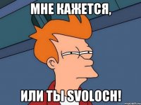 Мне кажется, или ты SVOLOCH!