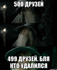 500 друзей 499 друзей. Бля кто удалился