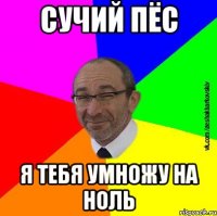 сучий пёс я тебя умножу на ноль
