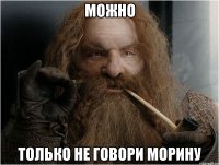 МОЖНО только не говори морину