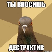 ТЫ ВНОСИШЬ ДЕСТРУКТИВ