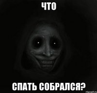 что спать собрался?