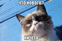 Что нового? Ничего