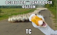 фсе вы тута *** одна я ффся фбелом ТС