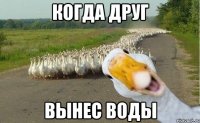 Когда друг ВЫНЕС ВОДЫ