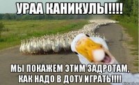 УРАА КАНИКУЛЫ!!!! МЫ ПОКАЖЕМ ЭТИМ ЗАДРОТАМ, КАК НАДО В ДОТУ ИГРАТЬ!!!!