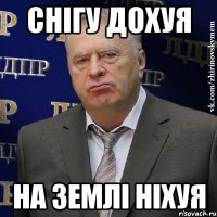 Снігу дохуя на землі ніхуя