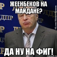 Жеенбеков на майдане? Да ну на фиг!