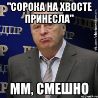 "сорока на хвосте принесла" мм, смешно