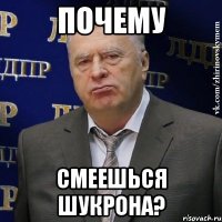 почему смеешься Шукрона?