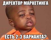 ДИРЕКТОР МАРКЕТИНГА ЕСТЬ 2-3 ВАРИАНТА?