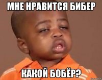 МНЕ НРАВИТСЯ БИБЕР КАКОЙ БОБЁР?