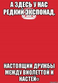 А здесь у нас редкий экспонад, настоящии дружбы между Виолеттой и Настей¤