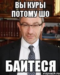 вы куры потому шо баитеся