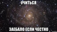 учиться заебало если честно