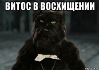 Витос в восхищении 