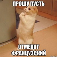 Прошу пусть Отменят французский