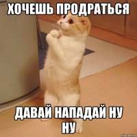 Хочешь продраться Давай нападай ну ну