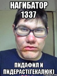 Нагибатор 1337 Пидафил и пидераст(Гекалюк)